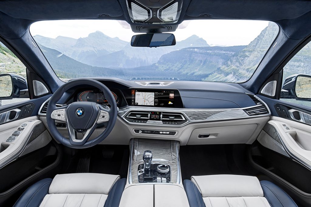 Interiors of the BMW X7
