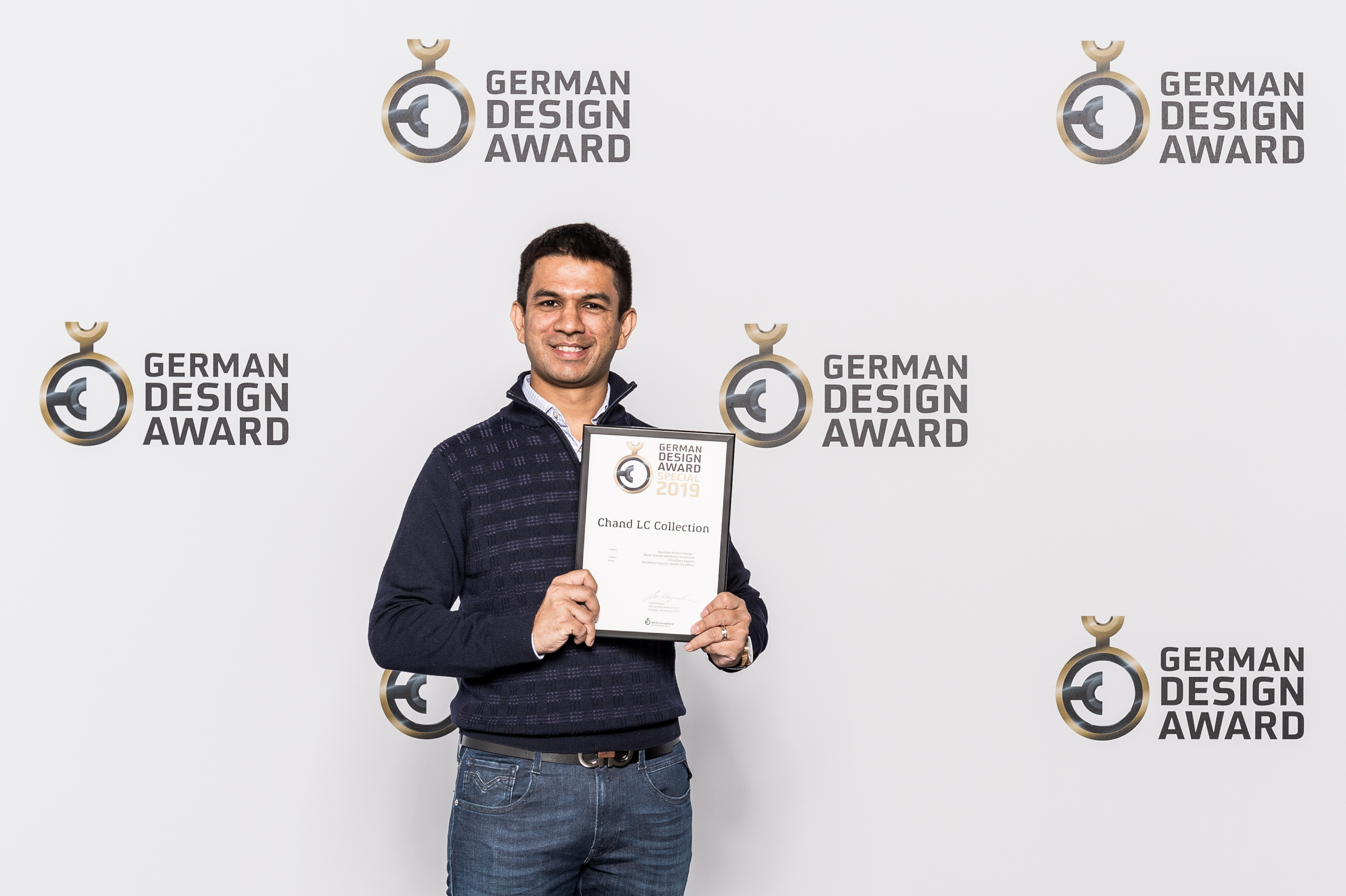Ayush Choudhary winning the German Design Award