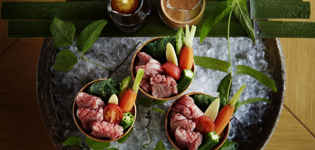 Dining pavilion food