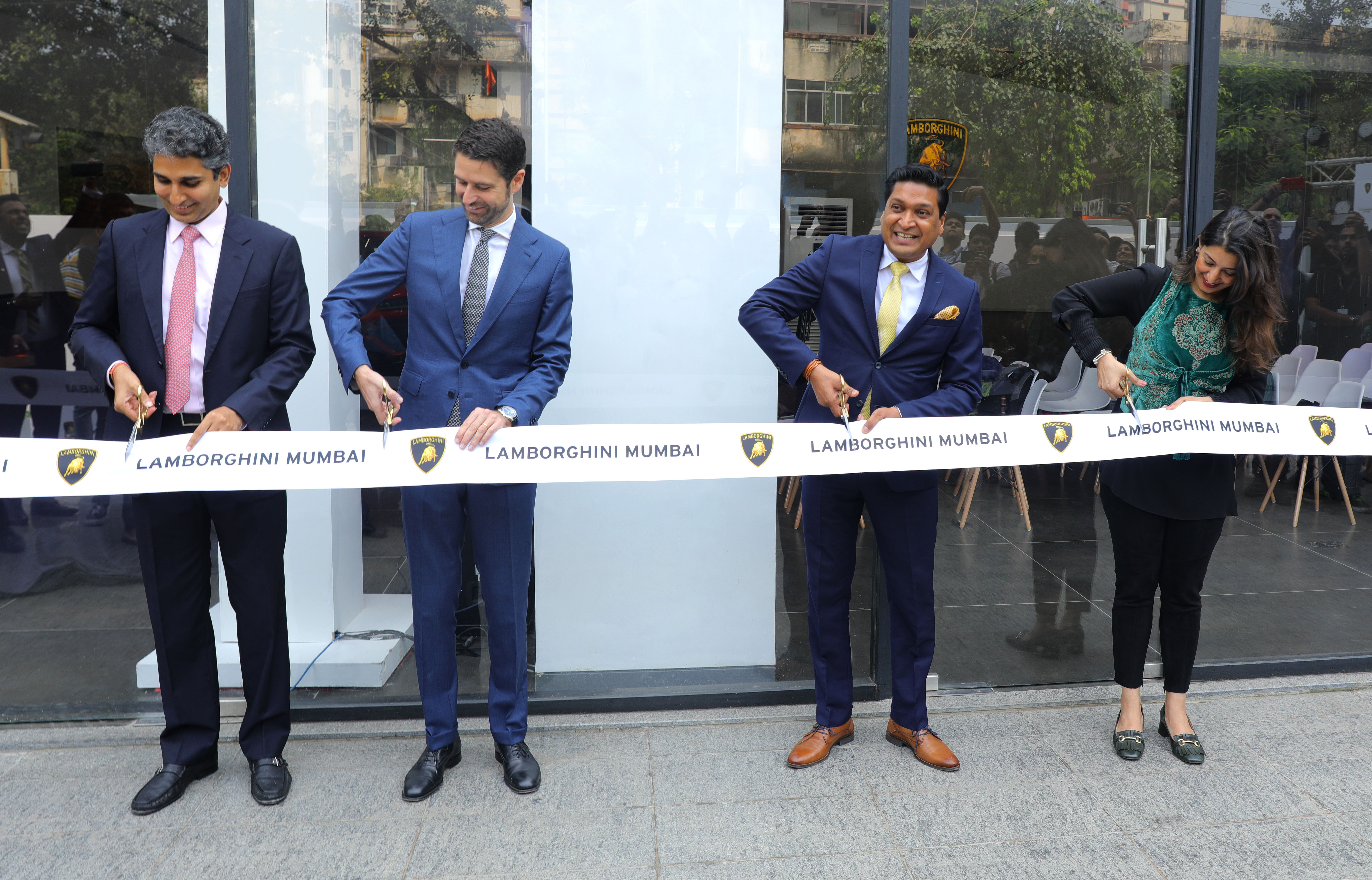 Lamborghini opened its new showroom in Mumbai’s Prabhadevi neighbourhood on Thursday