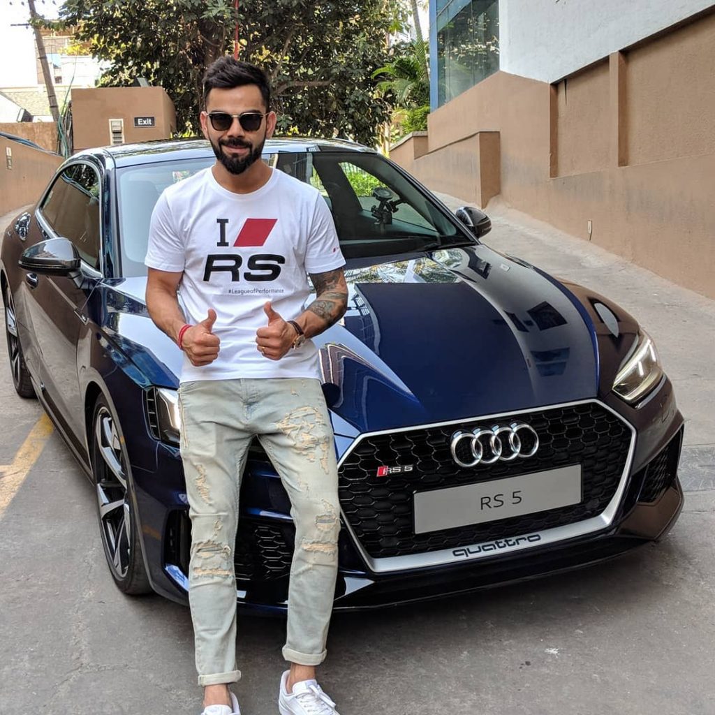 Virat Kohli with his Audi RS5