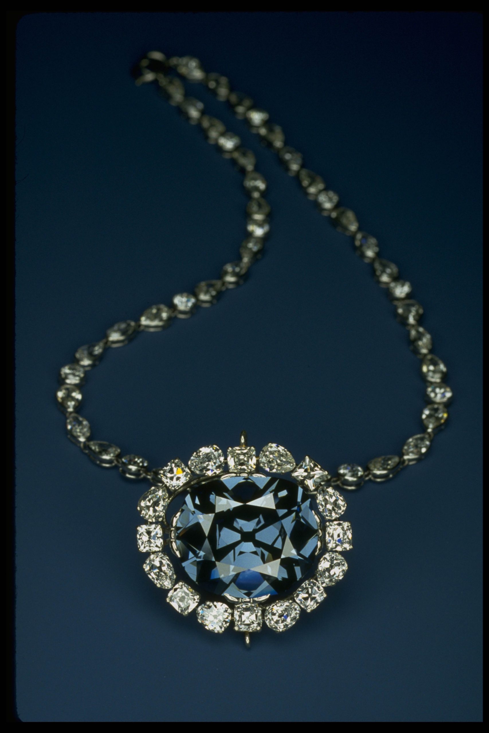 The Hope diamond necklace