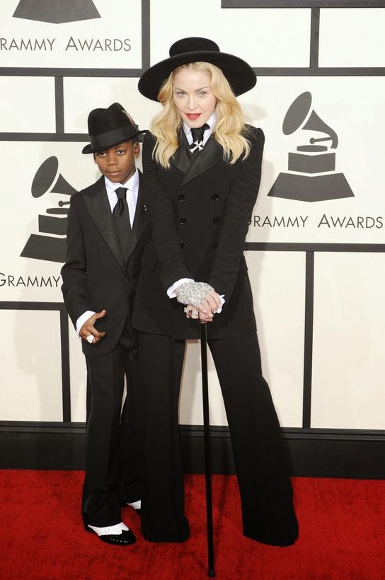 Madonna with son David